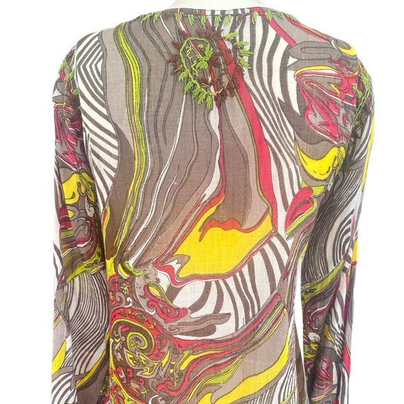 Tropical Embroidered Tunic / Coverup 🌴 - Picture 6 of 11